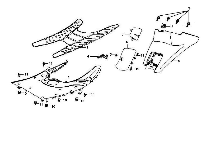 Stepboard Sym Jet Euro-X 2-suwowy