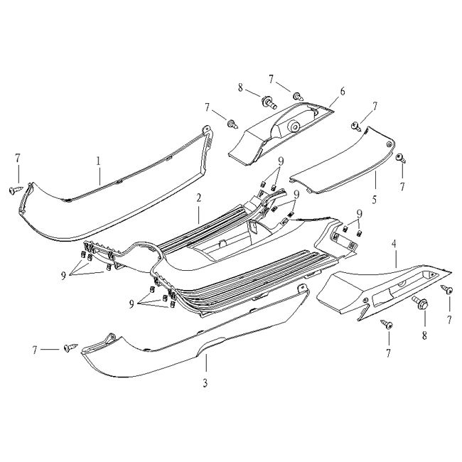 Podnóżek/boczne spódnice Agm Supreme czarne
