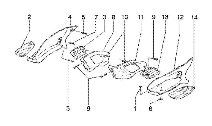 Podnóżki Gilera Runner 180cc FXR 2-suwowe