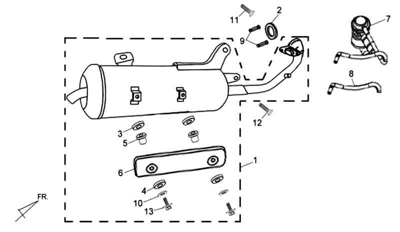 Wydechowy Sym Allo (WH871) razem
