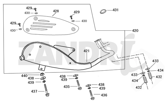 Wydech Santini Capri czarny