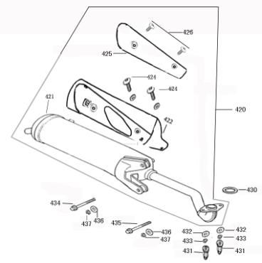Wydech Benzhou ZN50QT-36 czarny