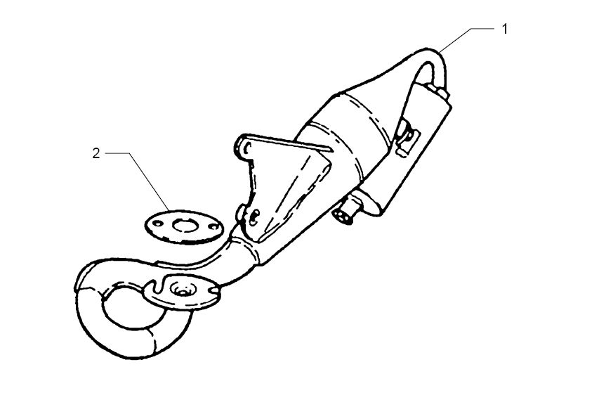 Wydech Beta Ark-k AC srebrny 2-suwowy-partsproduct-Uitlaat-Beta-Ark-k-AC-zilver-2-takt