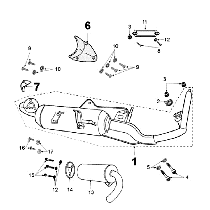 Wydech Peugeot Jet Force LC Wtrysk Niebieski