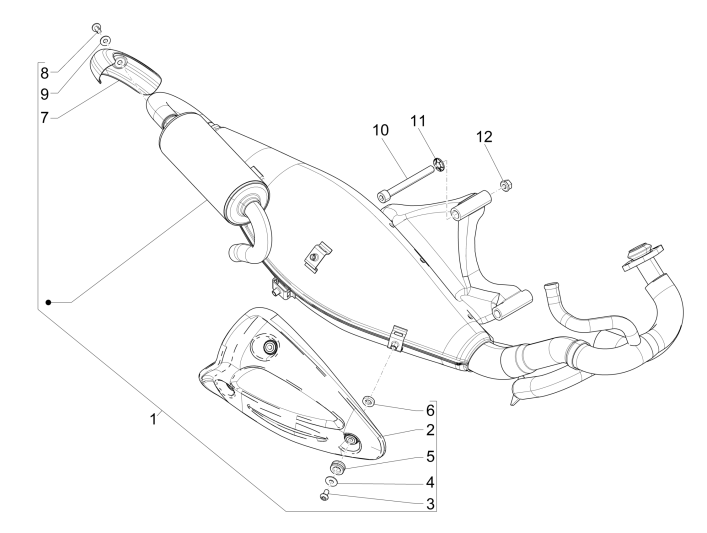 Wydech Piaggio Zip 50 SP 2006-2013