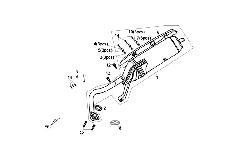 Wydech Sym Fiddle III