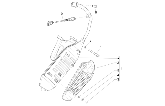 Wydech Vespa Primavera 4-suwowy 3-zawór (euro4 wtrysku iget)