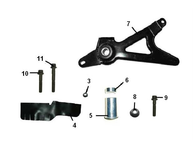 Wspornik wydechowy Riva Sport VX50S 4-suwowy