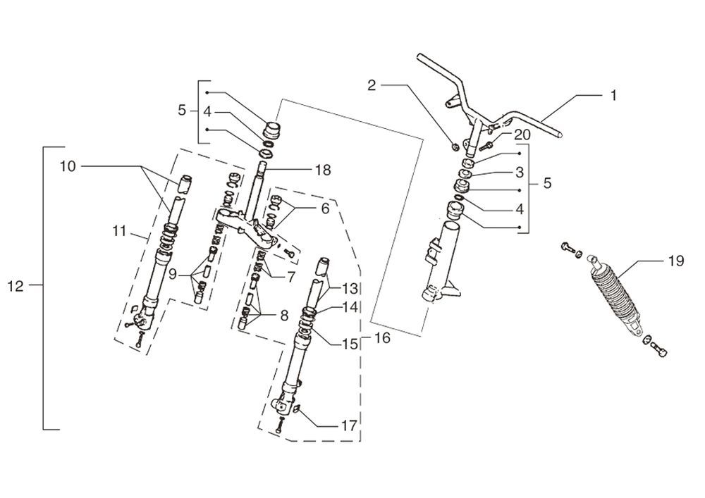 Zawieszenie Beta ARK-k AC czarno-szary 2008 2-suwowy 25