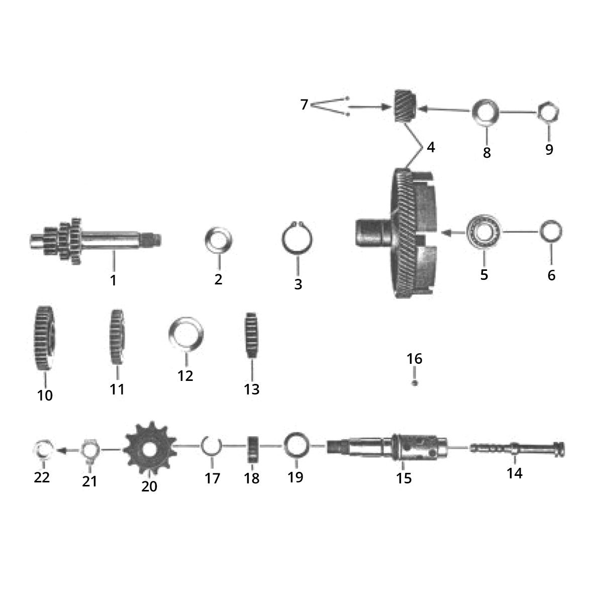 Rower Skrzynia Zundapp C50 Sport 517-21L0
