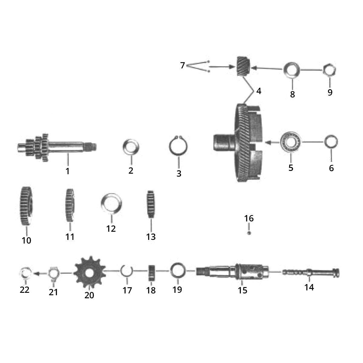Rower Skrzynia Zundapp C50 Sport 517-21LA