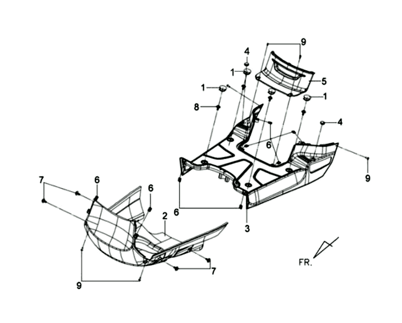 Podnóżek Sym Tonik (WH8018P) biały