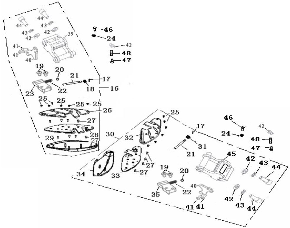 Podnóżki Generic Ideo niebieski 2007 2-suwowy