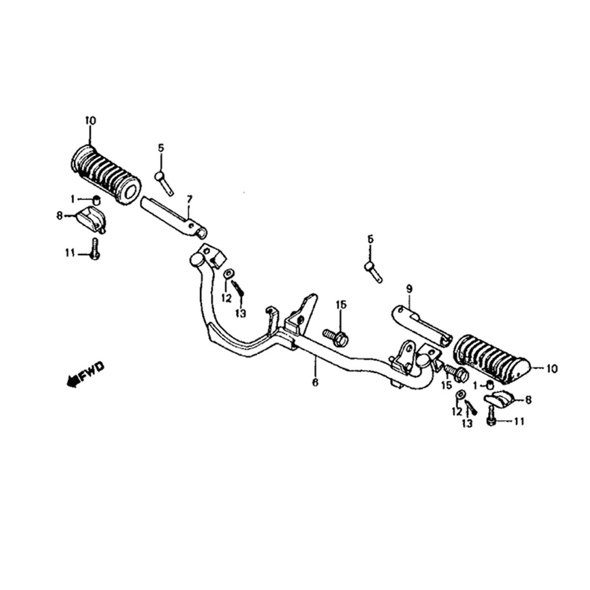 Honda MB50/MB80 Podnóżek podbudowy