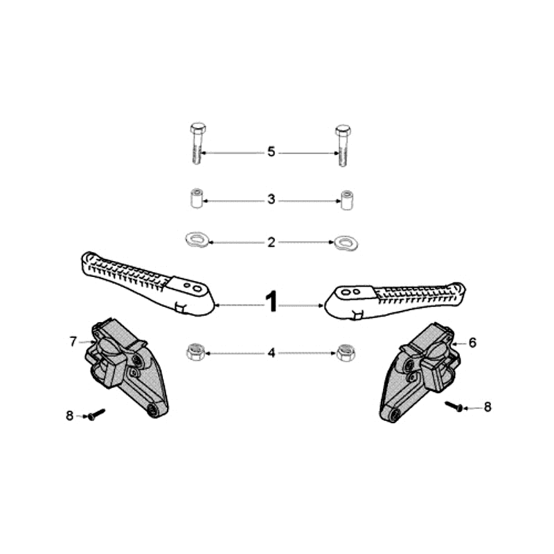 Podnóżek Peugeot Jet Force LC czarny