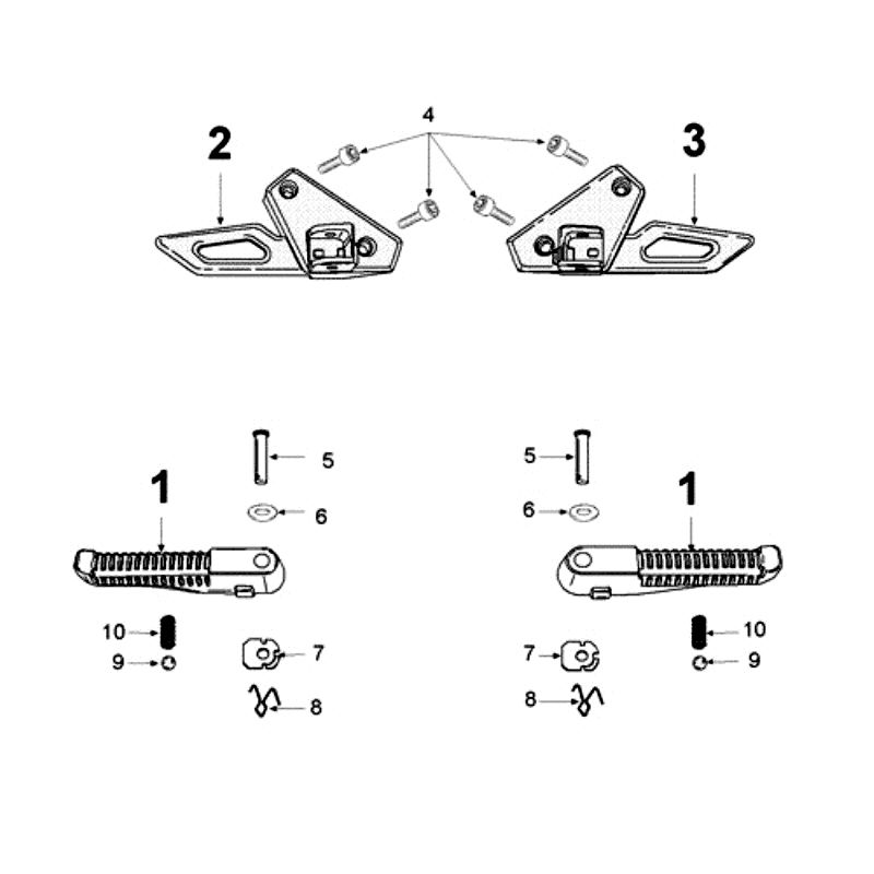 Kołki Peugeot Speedfight 3 4-suwowe czarne