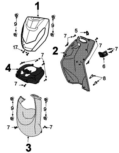 Do poszycia Peugeot Kisbee czarna porzeczka oryginał euro4