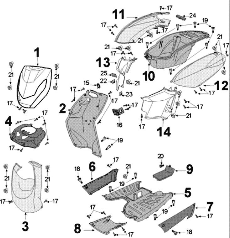 Do poszycia Peugeot Kisbee satynowa lampa błyskowa oryginał euro4