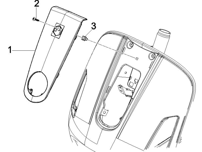 Płyta przednia Vespa GTS 250 ie 2005-2009 (z ABS) żółta 928