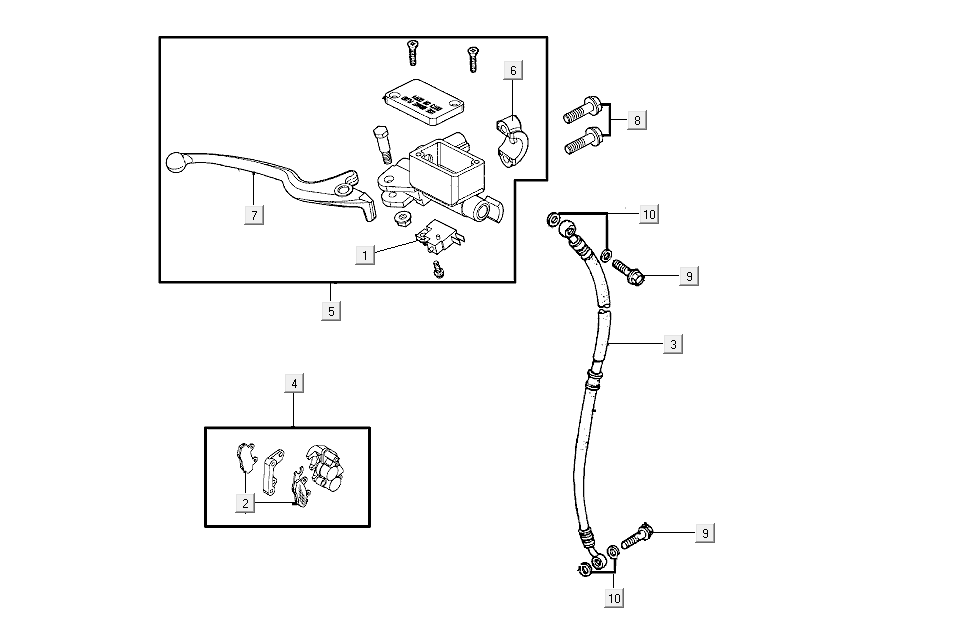 Hamulec przedni kymco agility FR 12' 4-suwowy euro4 czarny