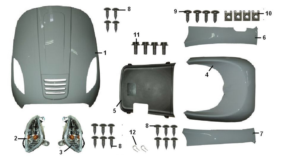 Szyba przednia Riva Sport VX50S 4-suwowa