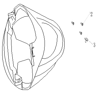 Błotnik przedni China Ape50 brązowy