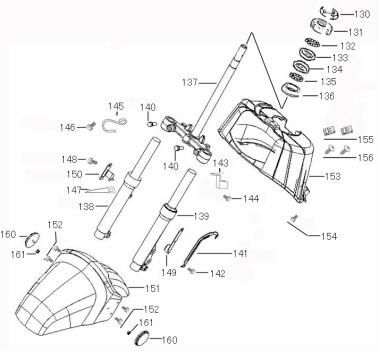 Błotnik przedni Benzhou ZN50QT-36 szampan