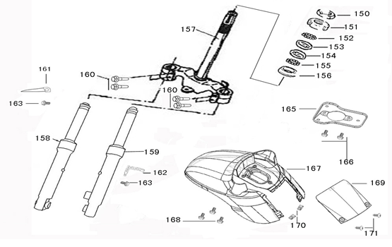 Błotnik przedni Neco Lola creme zielony
