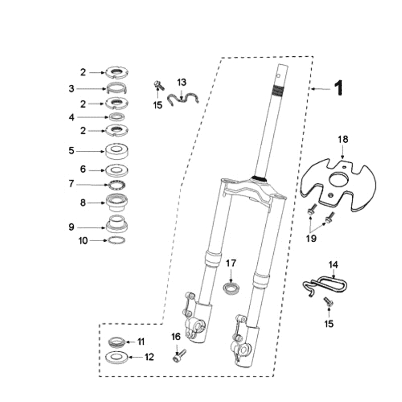 Widelec - Zestaw Słuchawkowy Peugeot Speedfight 3 4-suwowy Szary