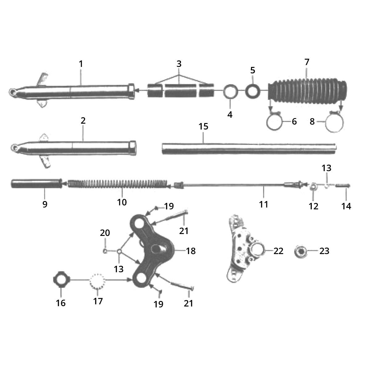 Zundapp C50 Sport 517-21LA koło zdalnego sterowania