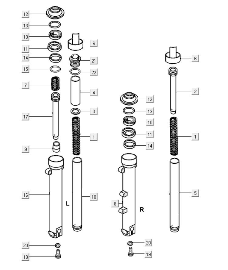 Widelec przedni Kymco Myroad 700i