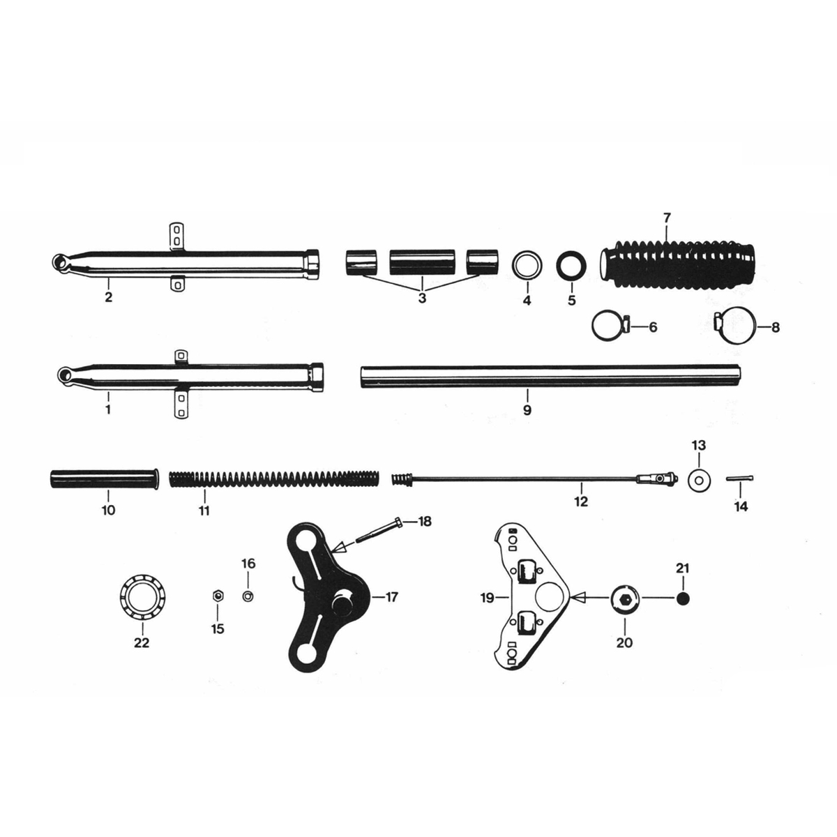 Voorvork Zundapp 529 alle types