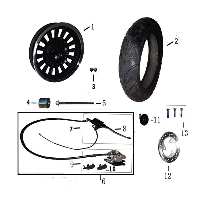 Przednie koło BTC Cruise