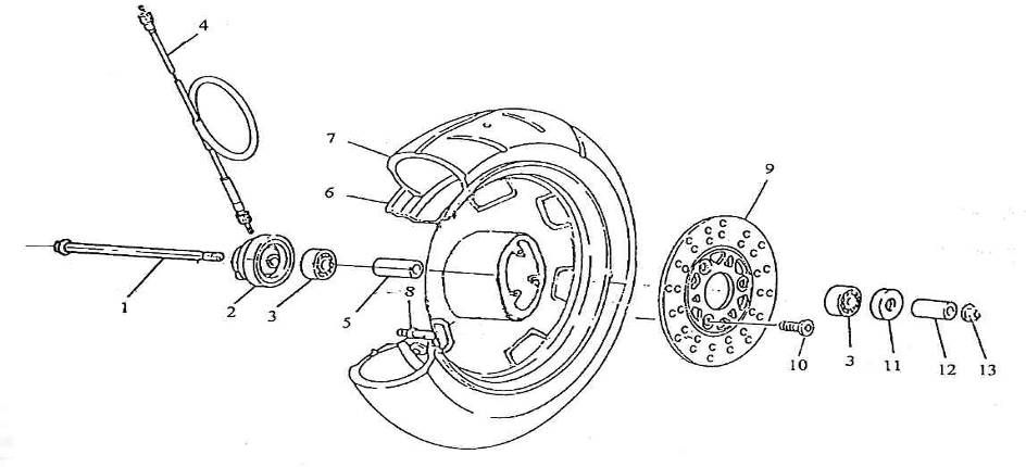 Koło przednie China Retro 125cc