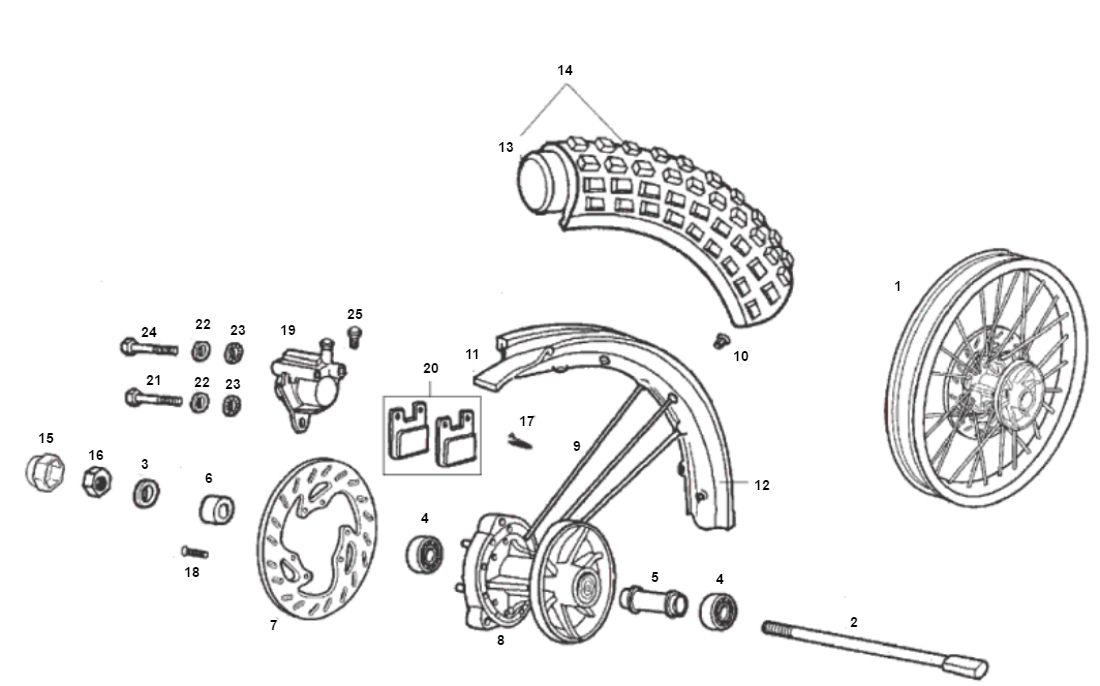 Koło przednie SENDA R X-TREME 2007 E2 3ED