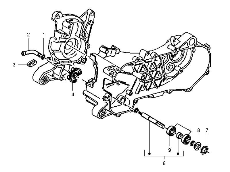 Gilera Runner 98-2005 2-suwowa pompa wodna