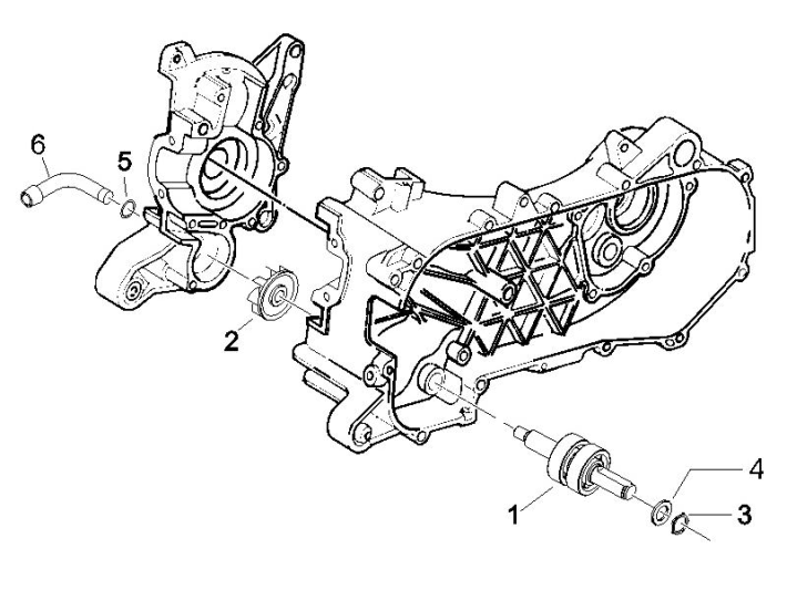 Piaggio Zip 50 SP 2006-2013 Pompa wodna