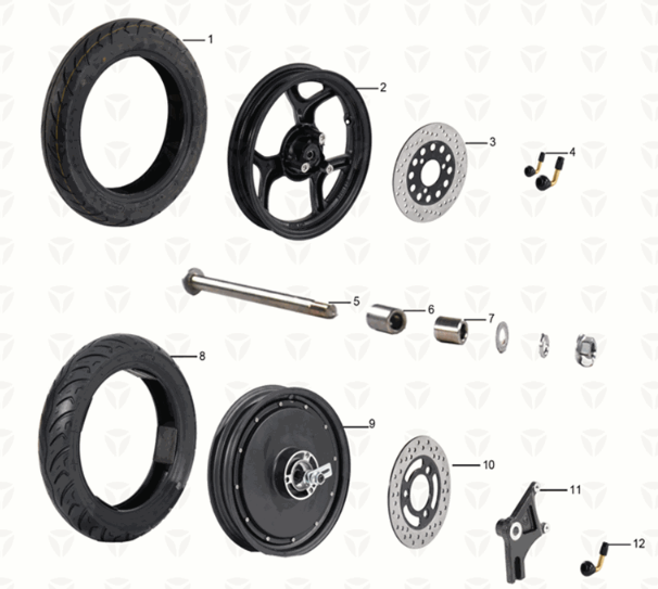 Koło ASSY Yadea C1S