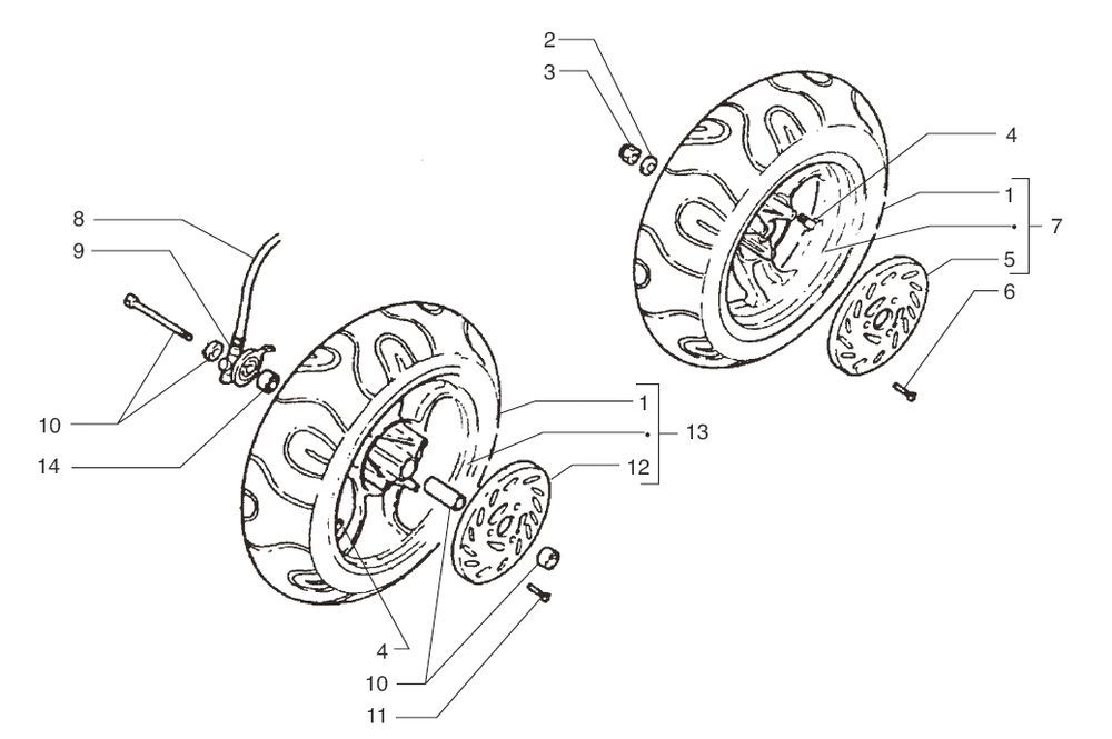 Koła Beta Ark-k LC niebieskie 2004 2-suwowe