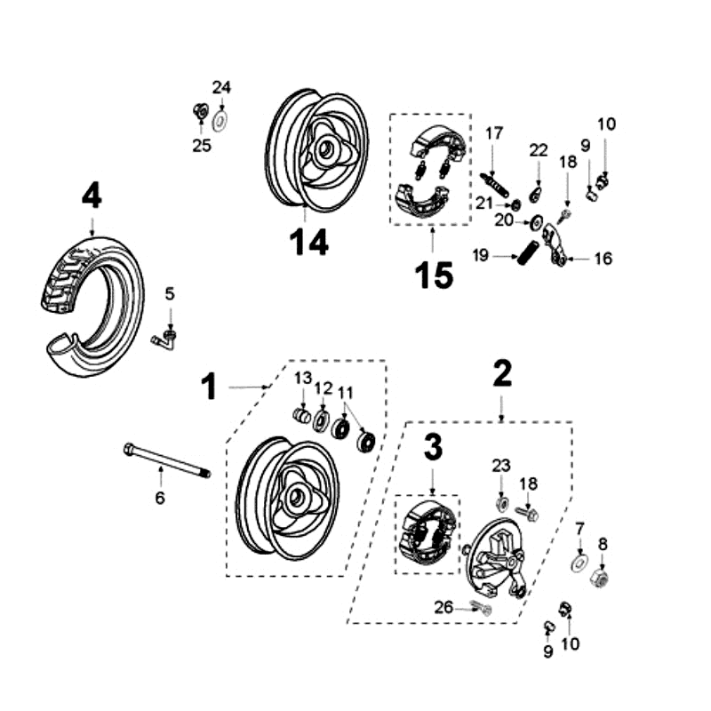 Felgi Peugeot Ludix 10 Czarne