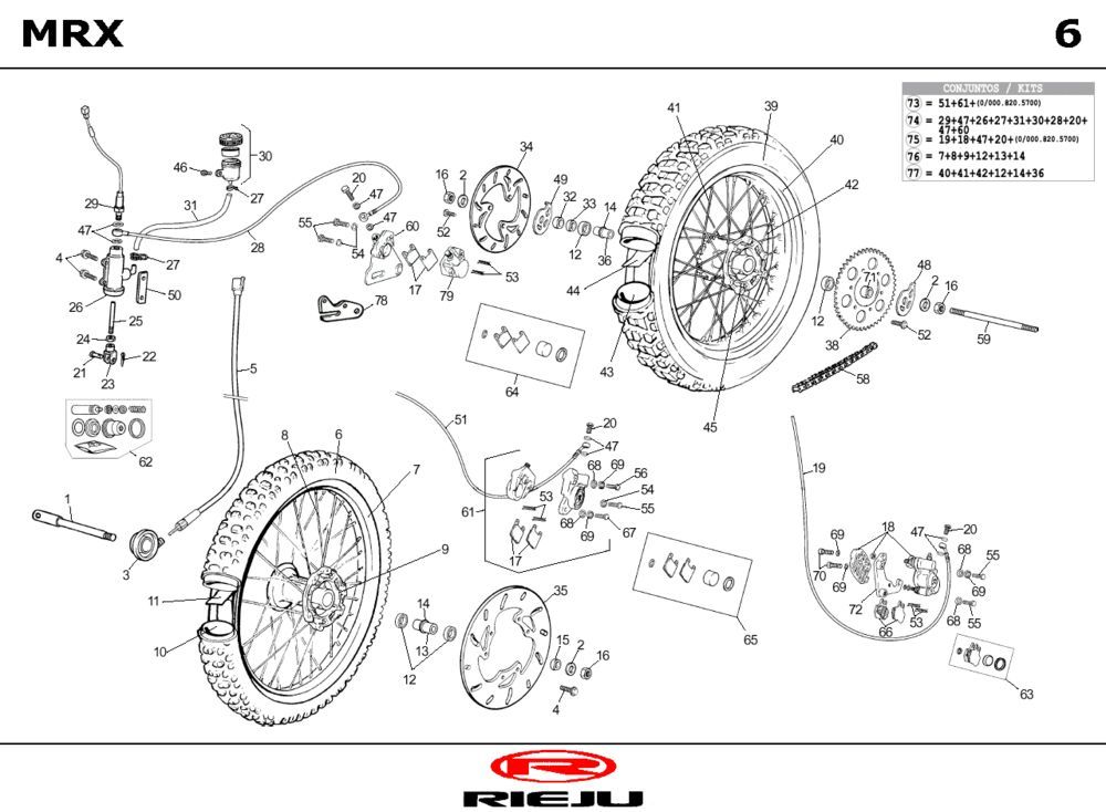 Koła Rieju MRX castrol 2001 2-suwowy
