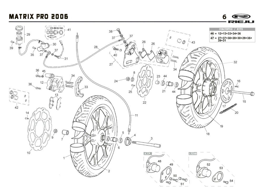 Koła Rieju Rs2 pro zielone 2009 2-suwowe