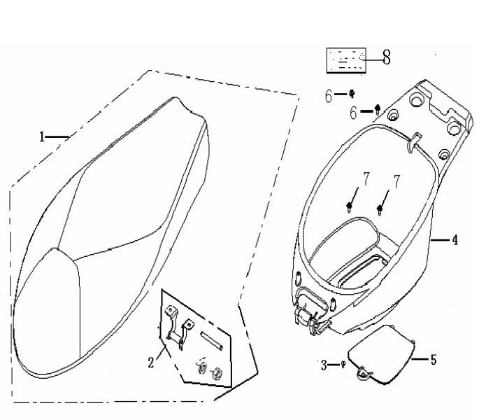 Siodelko Buddybak Generic Ideo niebieskie 2007 2-suwowy