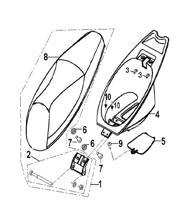 Siodło Buddybak Generic Xor konkurs 2009 2-suwowy