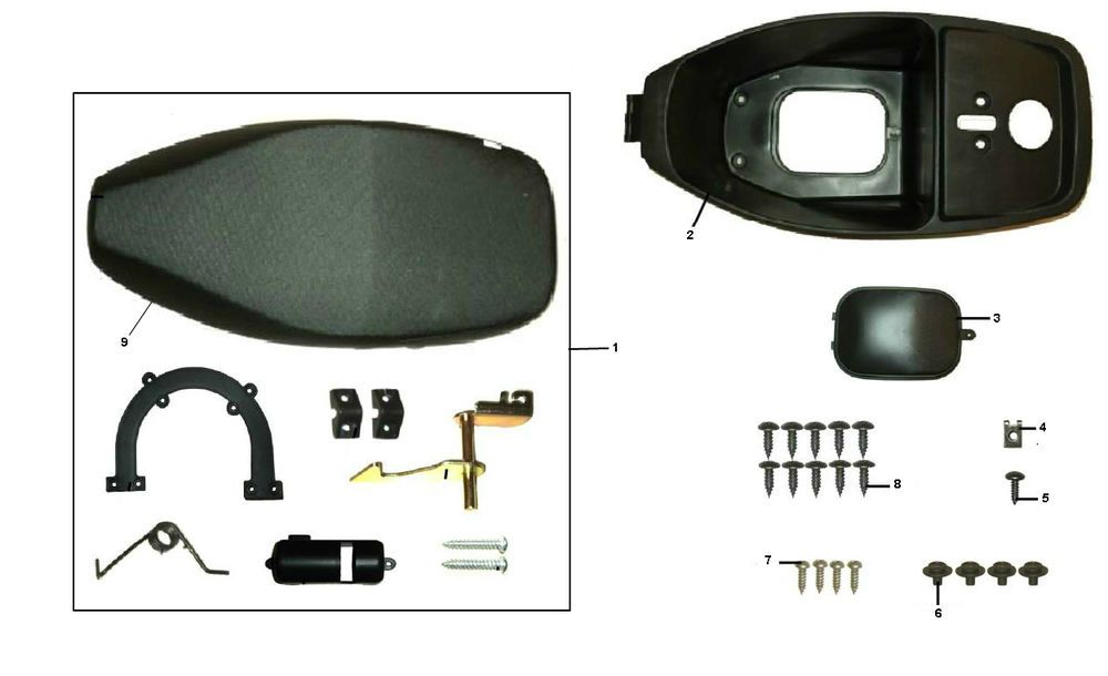 Siodelko Buddy Box Riva Sport VX50S 4-suwowy