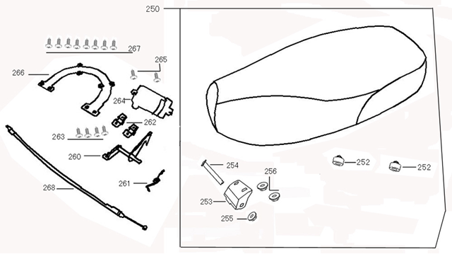 Siodelko Buddyseat Pronto Rimini czerwony