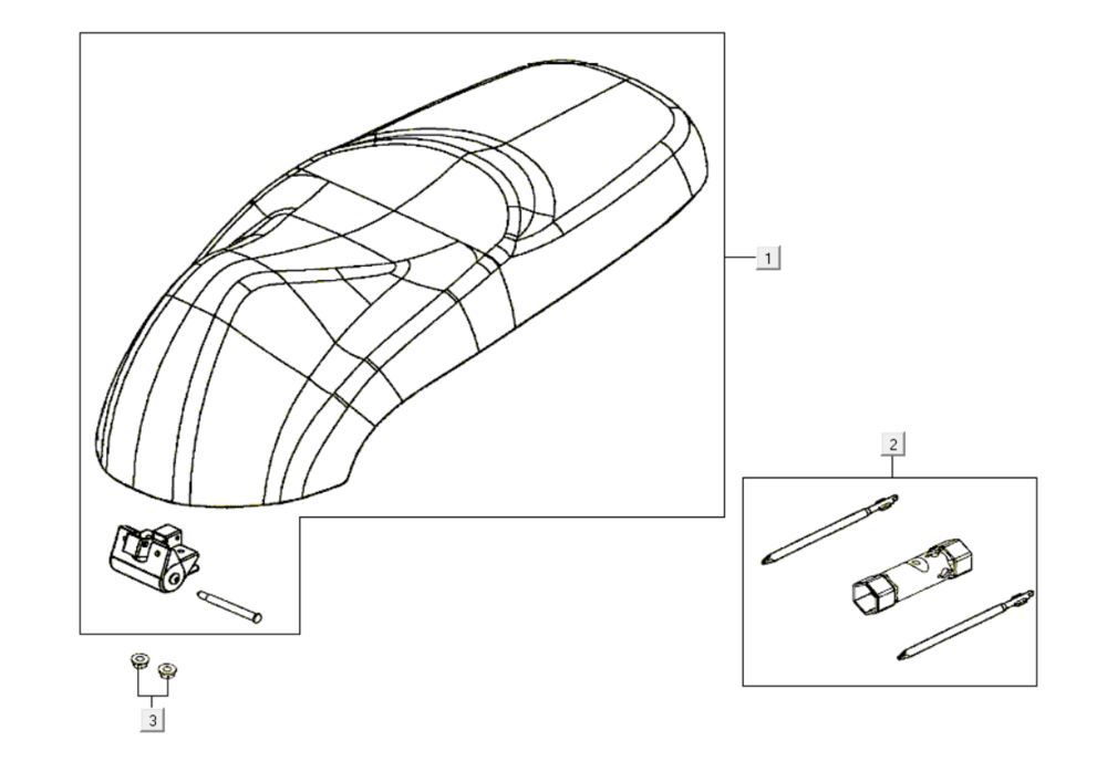 Siodełko Kymco Like 200i Białe