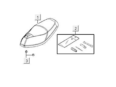 Siodełko Kymco VP50 4t ac dąb metaliczny