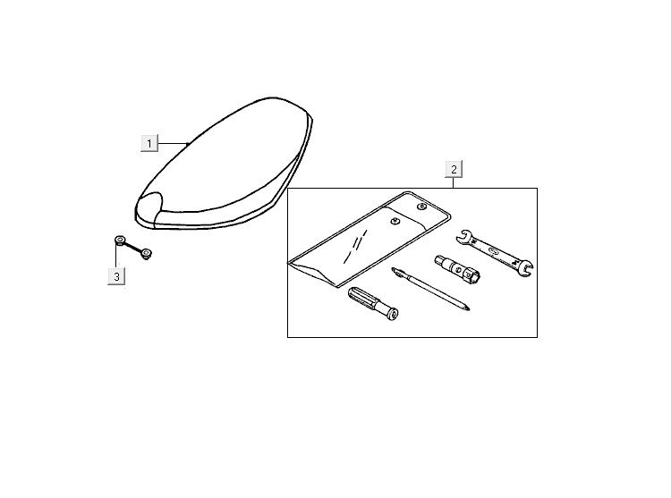 Siodełko Kymco ZX 2t ac niebieskie limitowane