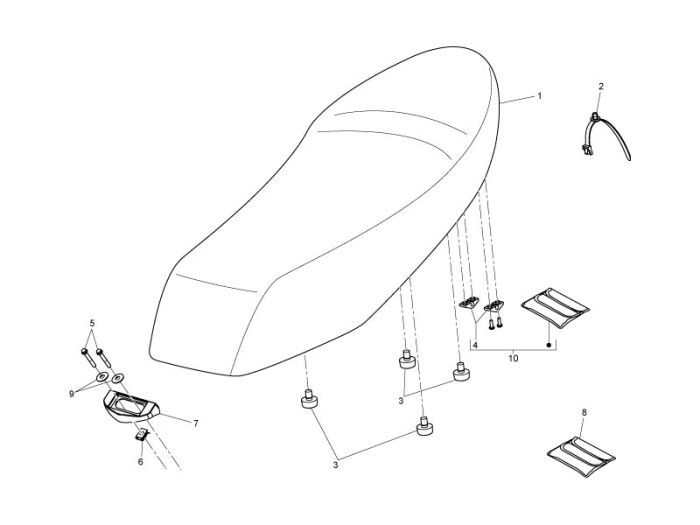 Siodło Piaggio Liberty 4-suwowe